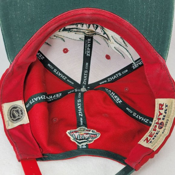 NHL Minnesota Wild Hockey Hat Cap Zephyr Snapback Official Licensed Zhats READ - Picture 8 of 10
